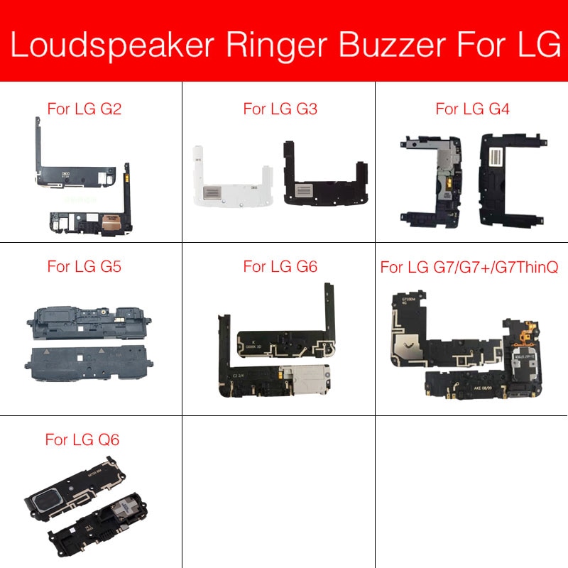 Luidspreker Zoemer Module Voor LG G2 G3 G4 G5 G6 G7 G7 + G7ThinQ Q6 Luidspreker Ringer Flex Lint kabel Vervanging Reparatie Onderdelen