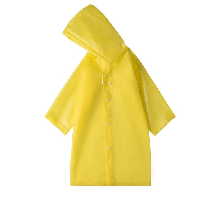 Gorro impermeable transparente de EVA para niño y niña, impermeable de EVA, impermeable para exterior, 4 colores: YELLOW