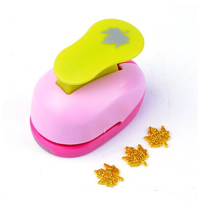 2.5cm blommor punch pyssel stansar scrapbook puncher skum scrapbooking cutter eva punch barn prägling pappershål: Lönnlöv