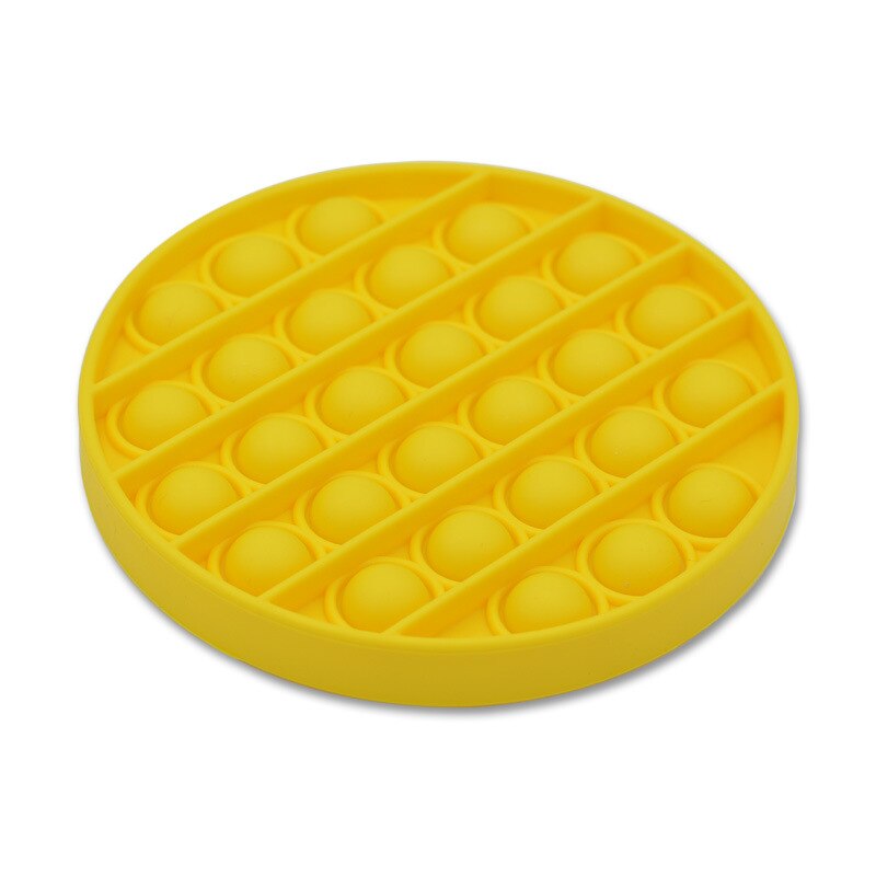 Pop Fidget Reliver Stress Toys Rainbow Push It Bubble Antistress Toys Adult Children Sensory Toy To Relieve Autism: Gold