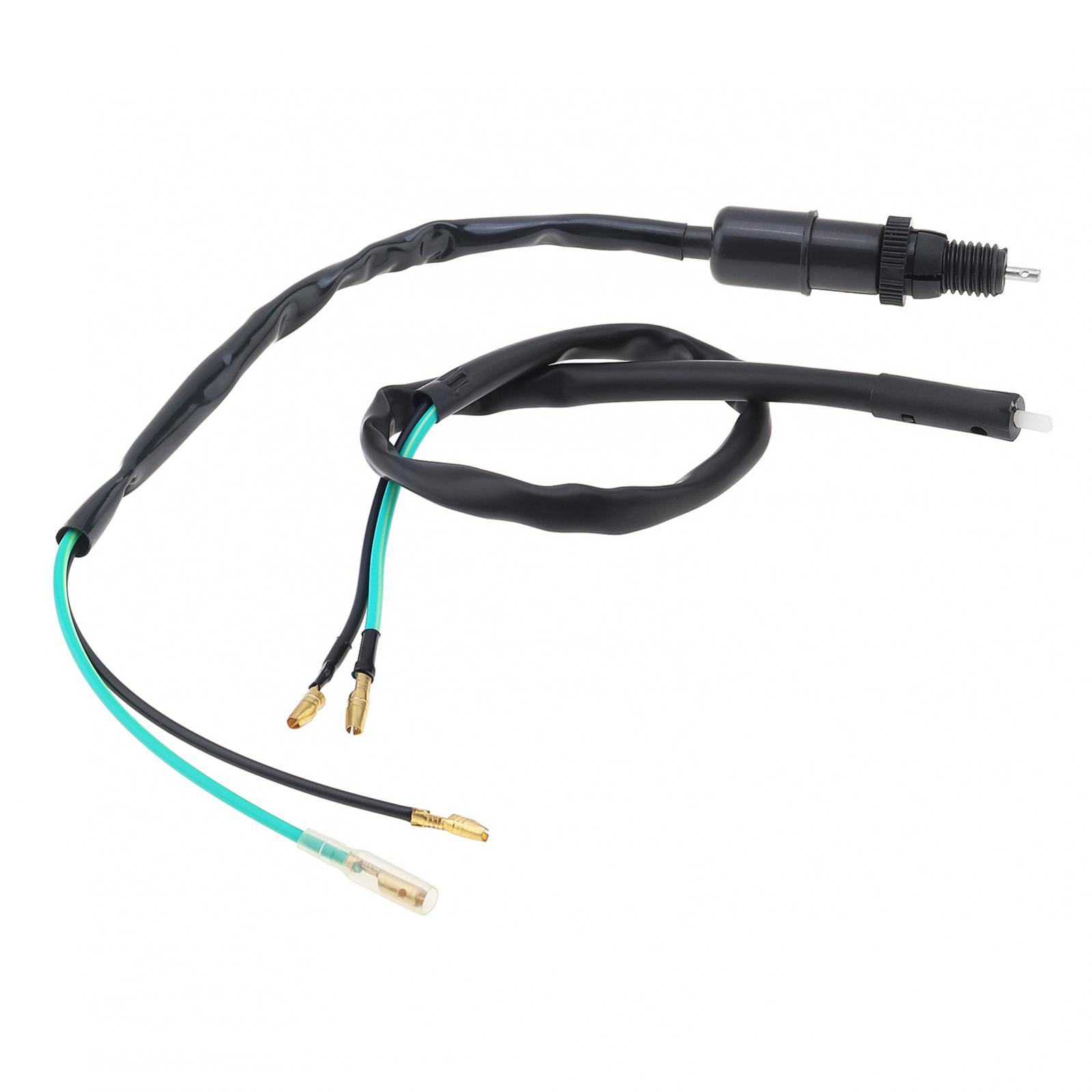 Cables de interruptor de luz de freno delantero/trasero de 2 cables aptos para motocicleta Scooter mano/pedal de pie línea de interruptor de freno de tambor