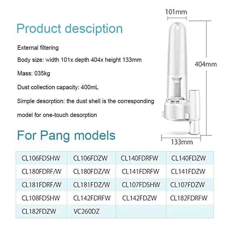 for Makita Cyclone Attachment Replacement Parts Tools Vacuum cleaner filter cyclone attachment