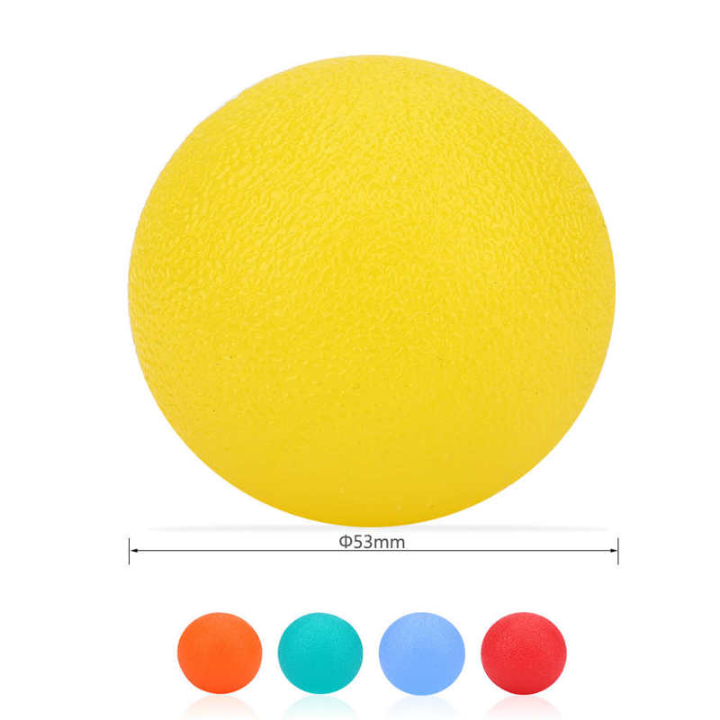 53mm Fitness Silicone Massage Therapy Grip Ball Hand Finger Exerciser Muscle Relax Recovery Gripper Pain Relief Fascia Ball