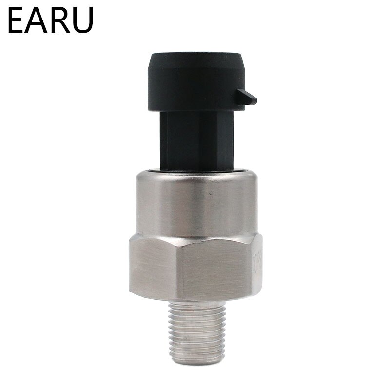 DC 5V 1/8NPT Draad Druksensor Zender Transducer Sender Sensor Voor Olie Brandstof Diesel Lucht Water Roestvrij staal