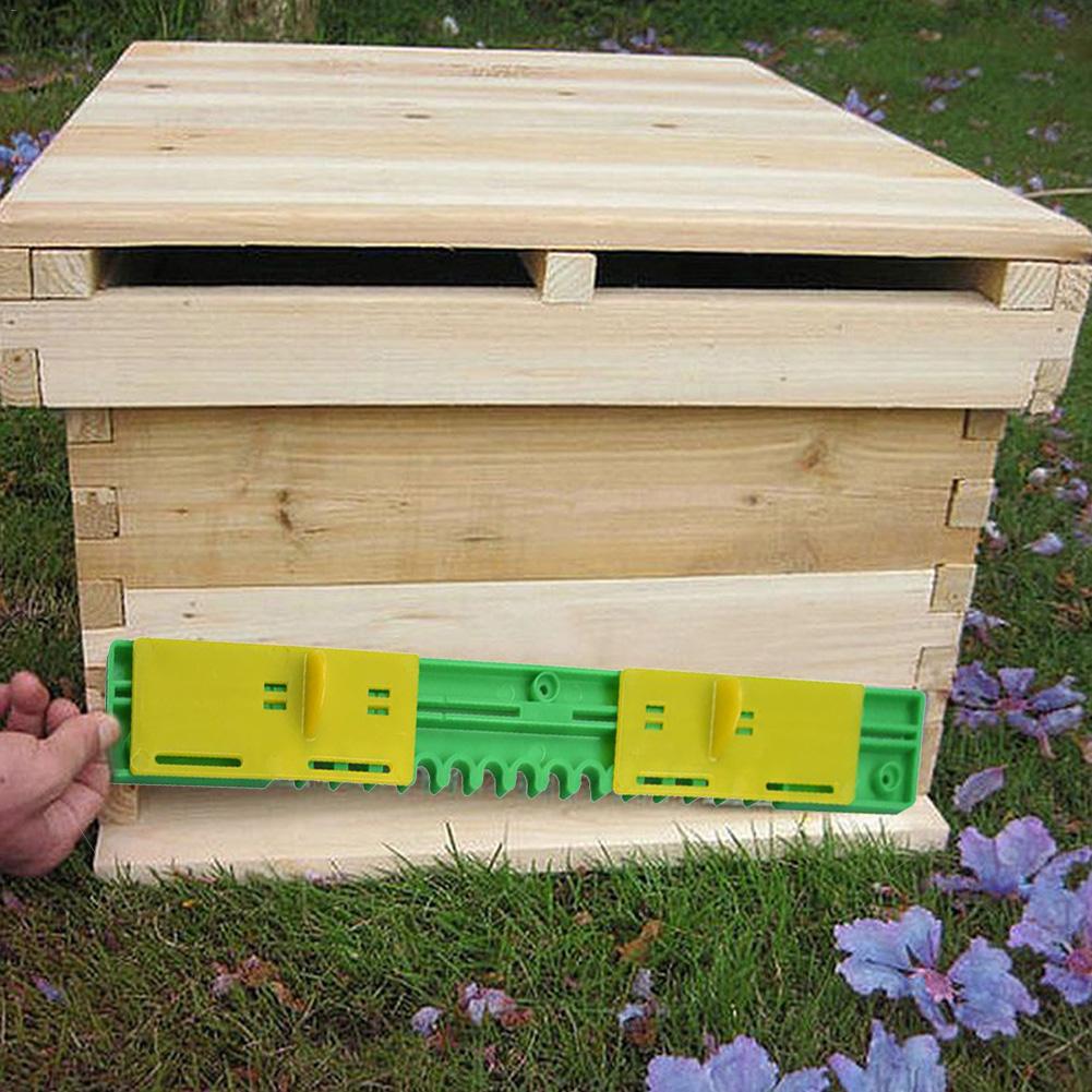 Herramienta de apicultor para puerta de colmena, tipo de deslizamiento de plástico, antiescape, alarma antirrobo para puerta de entrada