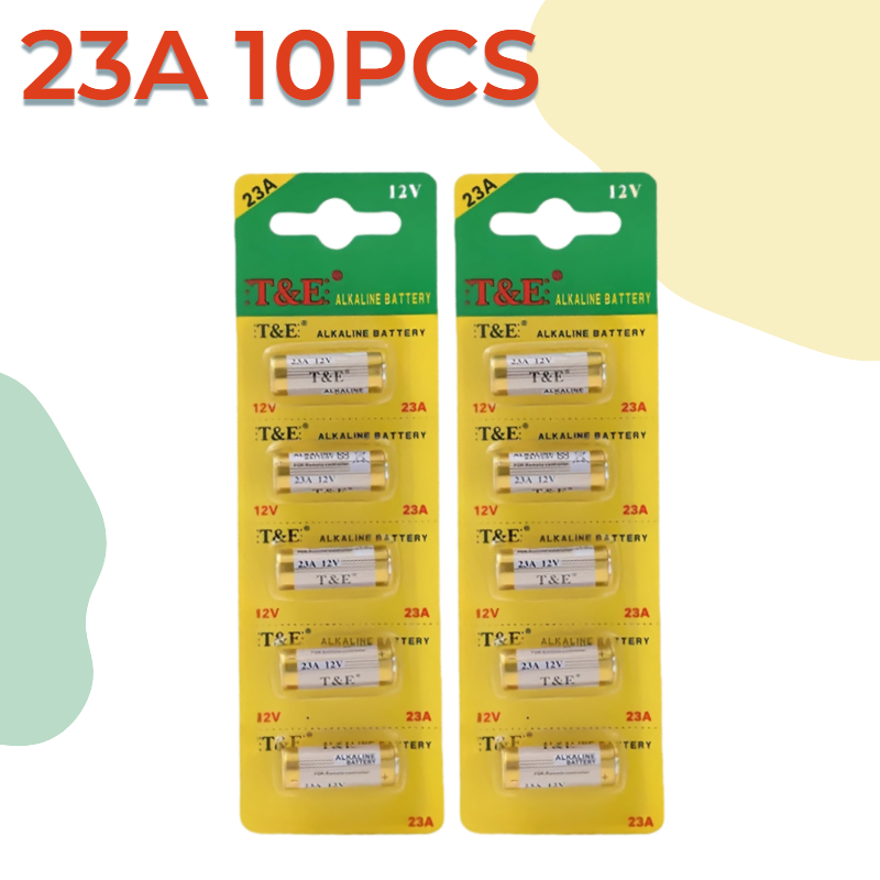 23a 12v paristoa 58 mah alkaliparistoa kaukosäätimeen, leluihin. mallit : a23 e23a l1028 gp23a v23ga k23a 21/23 rv08 lrv 08: 4 kpl