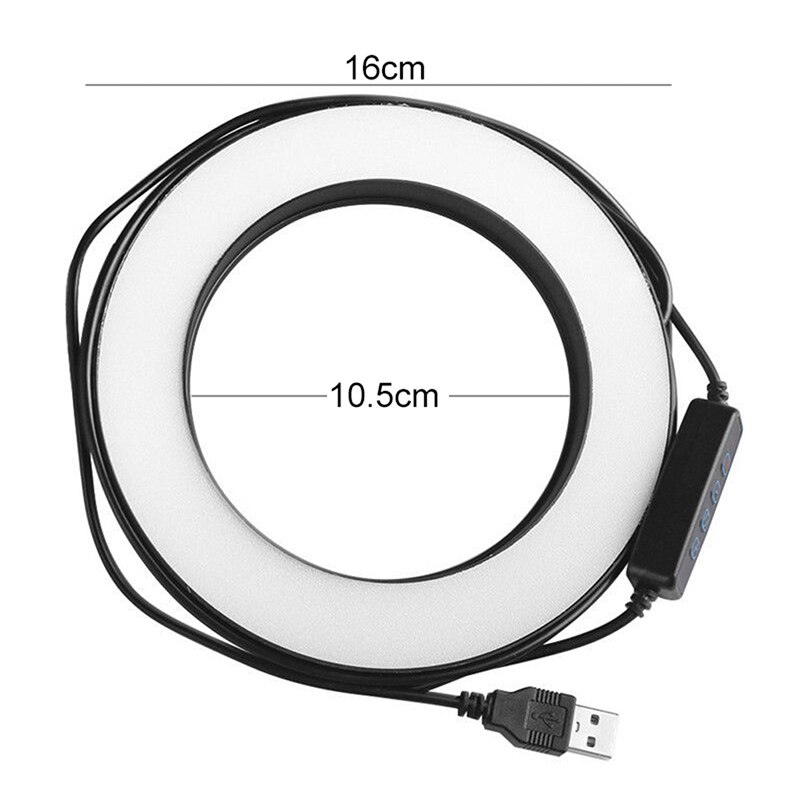 4.5" LED Ring Light Dimmable 3200K-5500K Annular Make-up Lamp &Tripod For Studio Photo Photography Lighting set