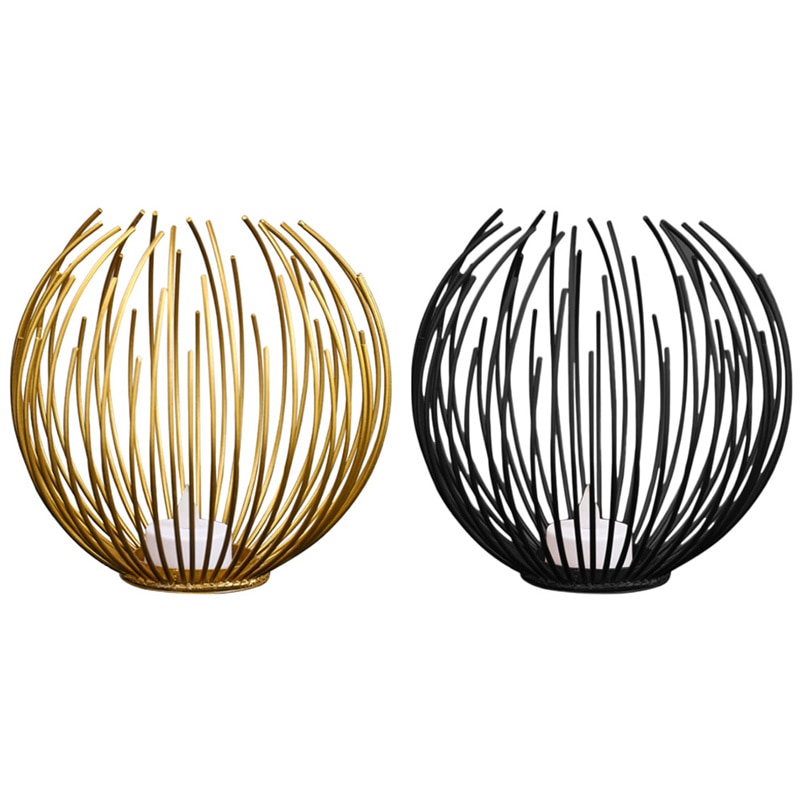 Kaarsenhouder in europese stijl, geometrische ijzeren kaarsenhouder, metalen ambachtelijke beugels, kandelaar 1pc