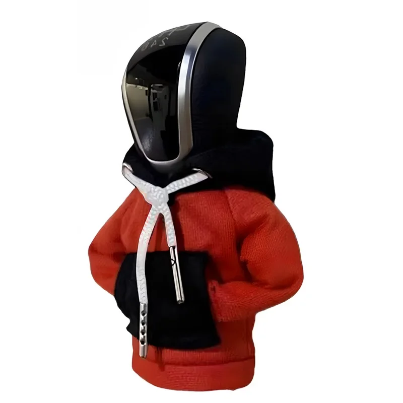 Sudadera con capucha Universal para palanca de cambios de coche, decoración Interior, cubierta con capucha de cambio de marchas, cubierta de cambio, decoración de manija de engranaje, compatible con Manual automático: Azul