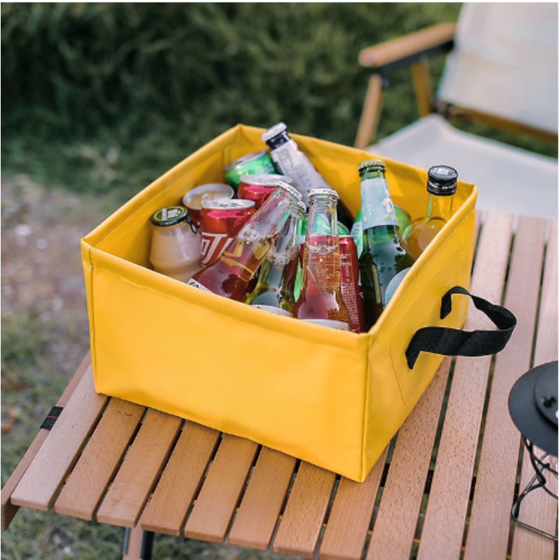 1 STKS Outdoor Opvouwbare Gootsteen Draagbare PVC Emmer voor Camping Opvouwbare Opslagcontainer met Grote Capaciteit Reizen Wandelen