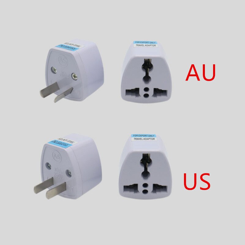1PC Universal US UK AU To EU Plug USA To Euro Europe Travel Wall AC Power Charger Outlet Adapter Converter 2 Round Pin Socket