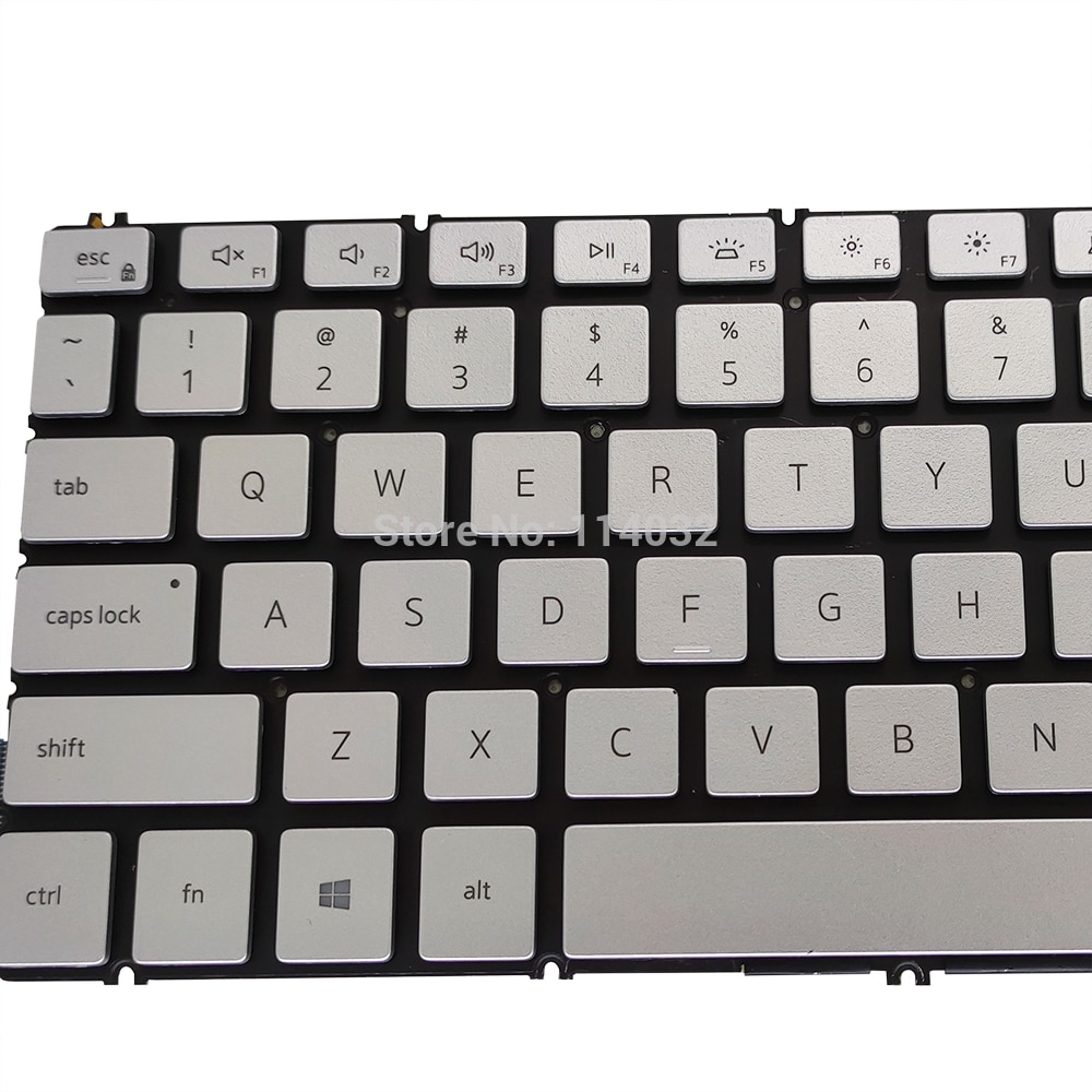 0GMXMJ backlight keyboard 7591 Replacement keyboards for Dell Inspiron 15 7591 5584 7590 7791 US English silver original