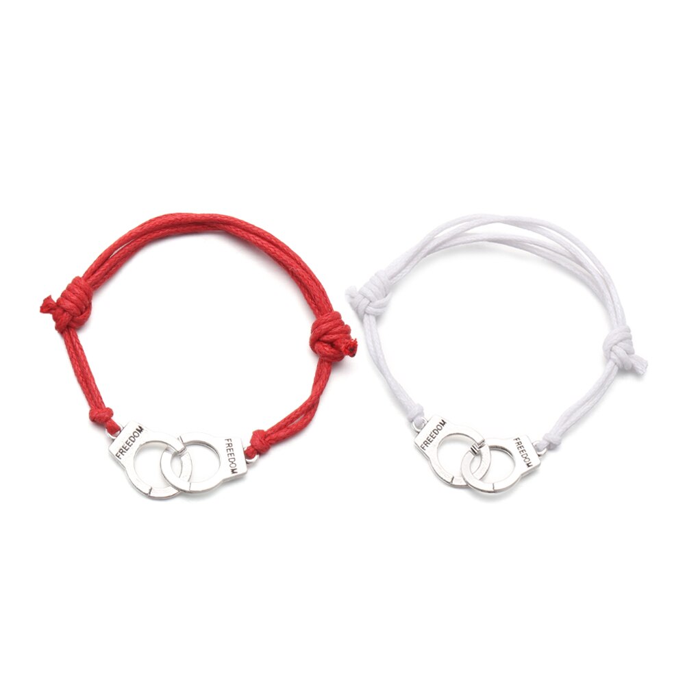 2 uds. De pulseras de cuerda trenzada magnética para parejas, pulsera a juego de distancia, accesorios de joyería para amantes eternos