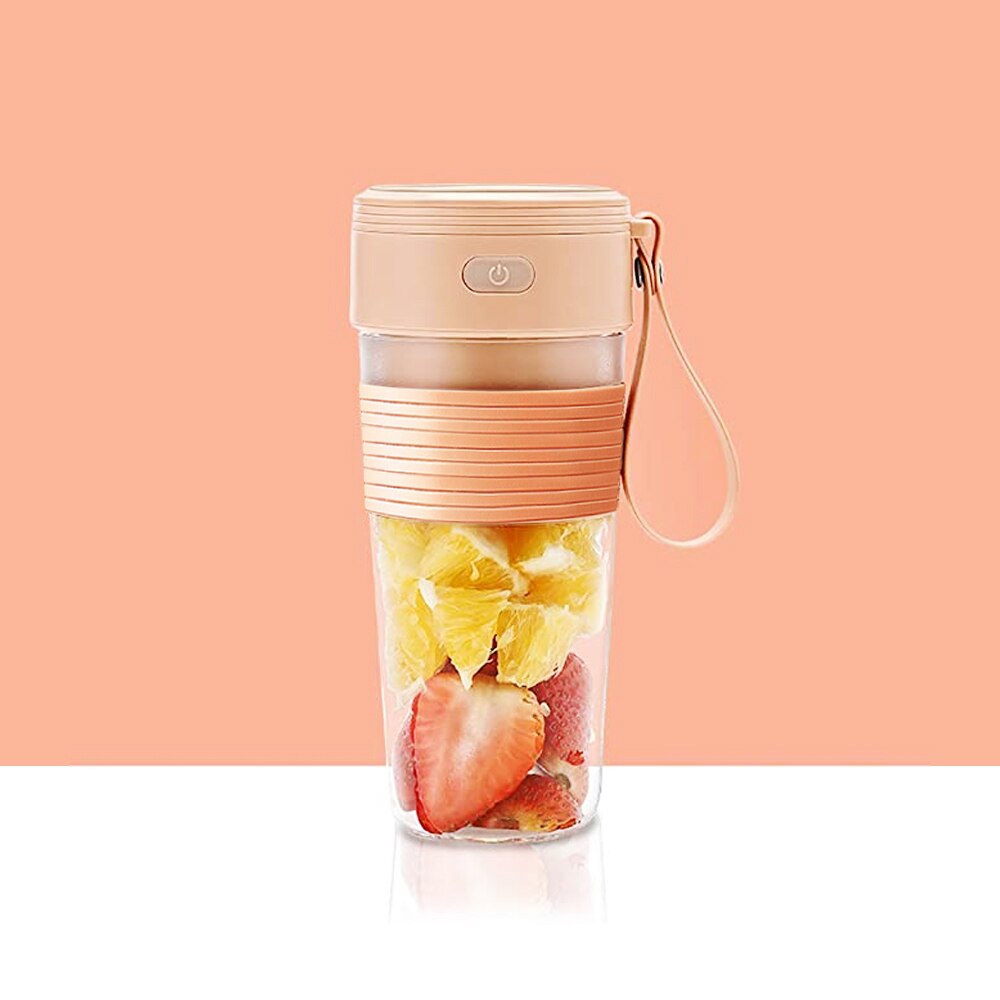 Juicer Cup Usb Draagbare Elektrische Mixer Blender Elektrische Usb Huishouden Juicer Oranje Juicer Mini Snelle Blender Keukenapparatuur: Orange red