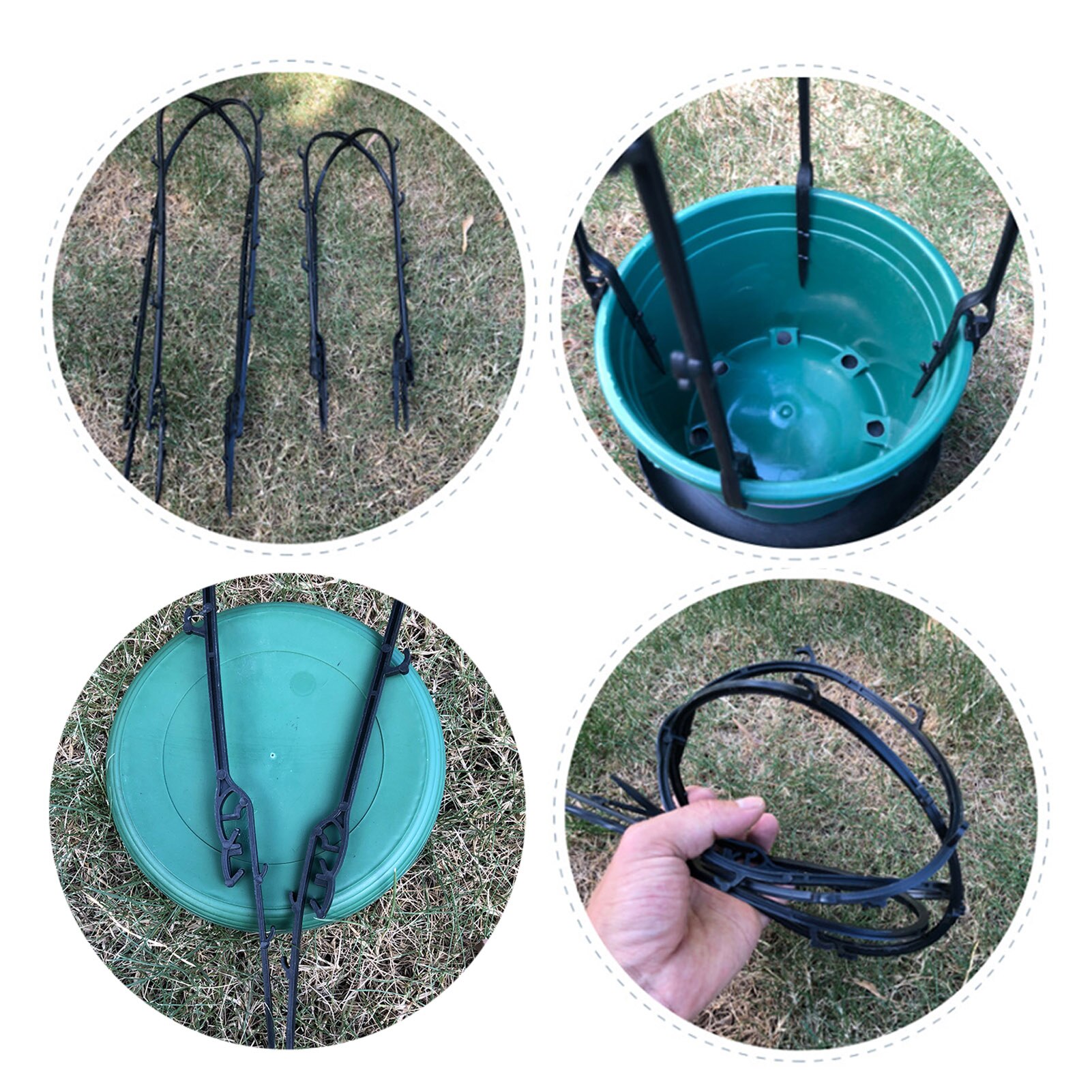 10PCS Climbing Vine Rack Plant Potted Support Frame Flower Vegetables DecorativeTrellis Garden Plant Pot Obelisks Bracket