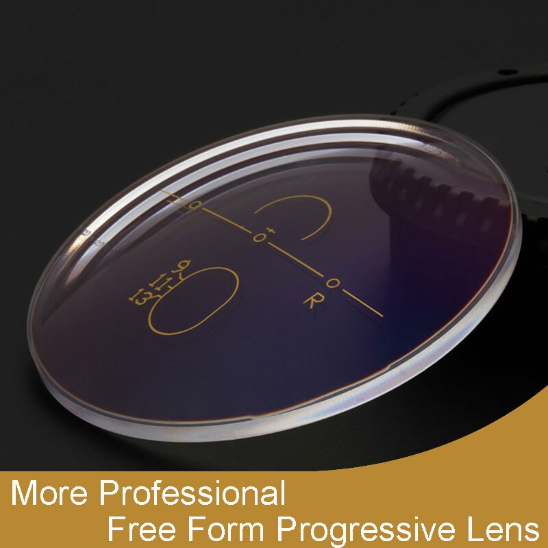 Anti-Blue Ray Lens 1.61 Free Form Progressive Prescription Optical Lens Glasses Beyond UV Blue Blocker Lens For Eyes Protection
