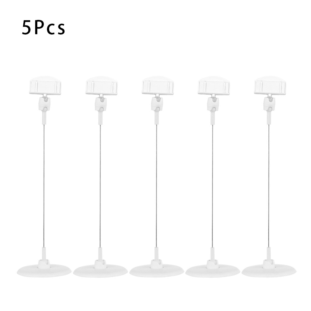 1/5/10Pcs Wedding Table Number Holder Stands Name Seating Labels Placecard Clips Photo Picture Cards Display Stand: 5Pcs