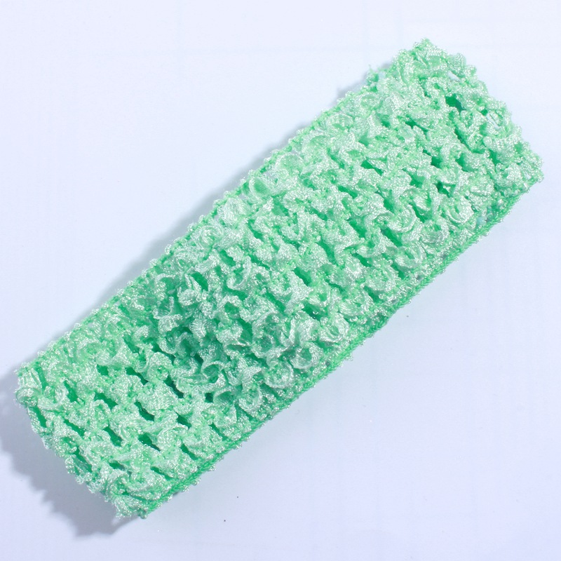 50 stk. 4cm- heklet strikk til hårtilbehør, uthult strikket pannebånd til hårbånd, hodeplagg: Himmelblå