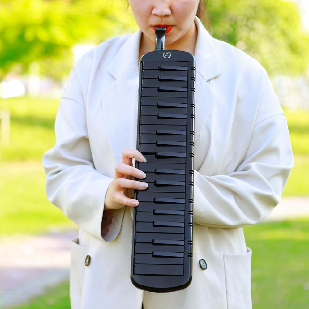 37 Keys Melodica Portable Mouth Organ Piano Instrument Keyboard Instrument Musical Beginners with Carrying Bag