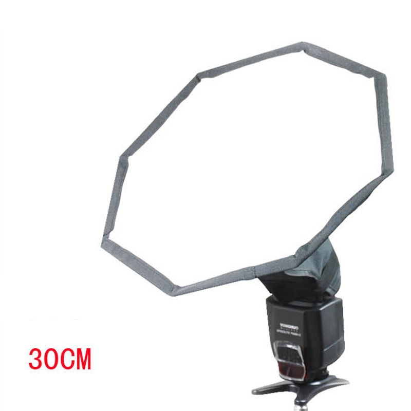 BIZOE 20cm 30cm Flash Speedlite Softbox Diffuser Photo Studio Accessoires voor Canon Nikon Pentax Sony: 30cm