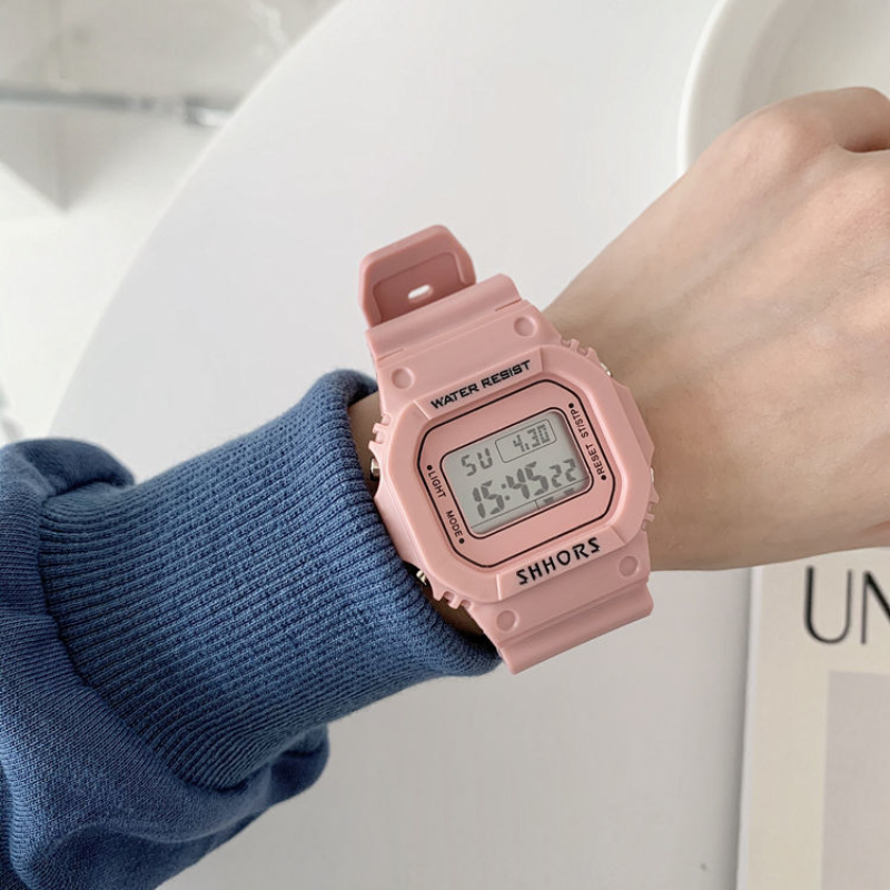Relojes de para mujer, reloj deportivo Digital transparente informal en blanco y negro, reloj de para amantes, reloj de pulsera para niños, reloj para parejas