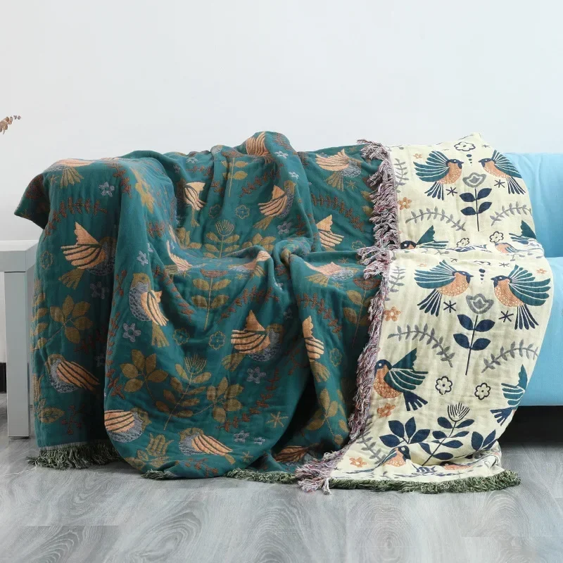 Couverture Japonaise Confortable en Coton, pour Lit, Randonnée, Hôtel, Serviette Universelle, Quatre Saisons: 200x230 cm / Black