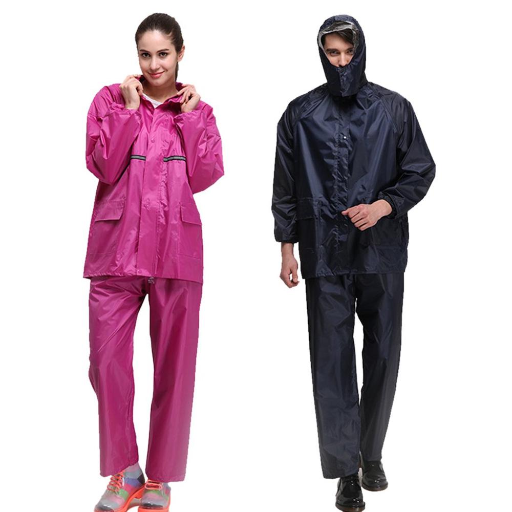 woman&man/Cycling Raincoat Rain Pants Suit Outdoor Waterproof Riding Suit Sun Poncho