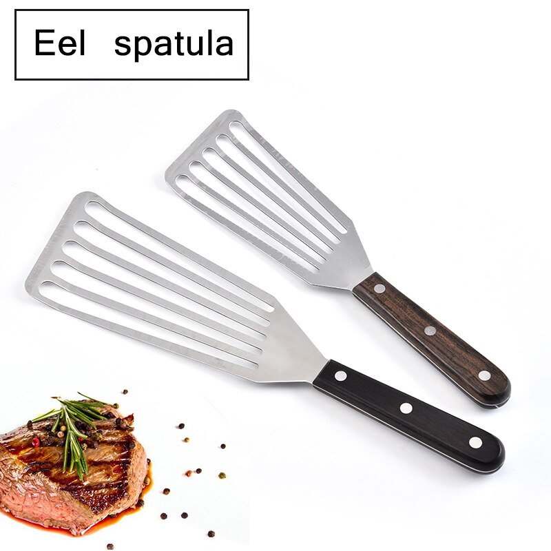 Pihvi lastalla ruostumaton teräs tarttumaton lämmönkestävä lasta monitoimi pihvi lastalla kahva grilli ruoanlaitto bbq lisävaruste