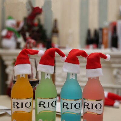 Kerst Kerstman Kleding Hoed Sjaal Wijnfles Cap Cover Decoratie