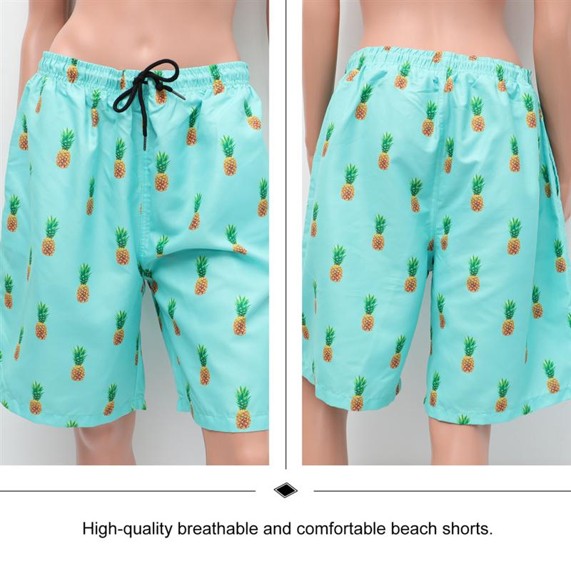 1 Pair of Men Beach Pants Casual Beach Shorts Quick-drying Swimwear