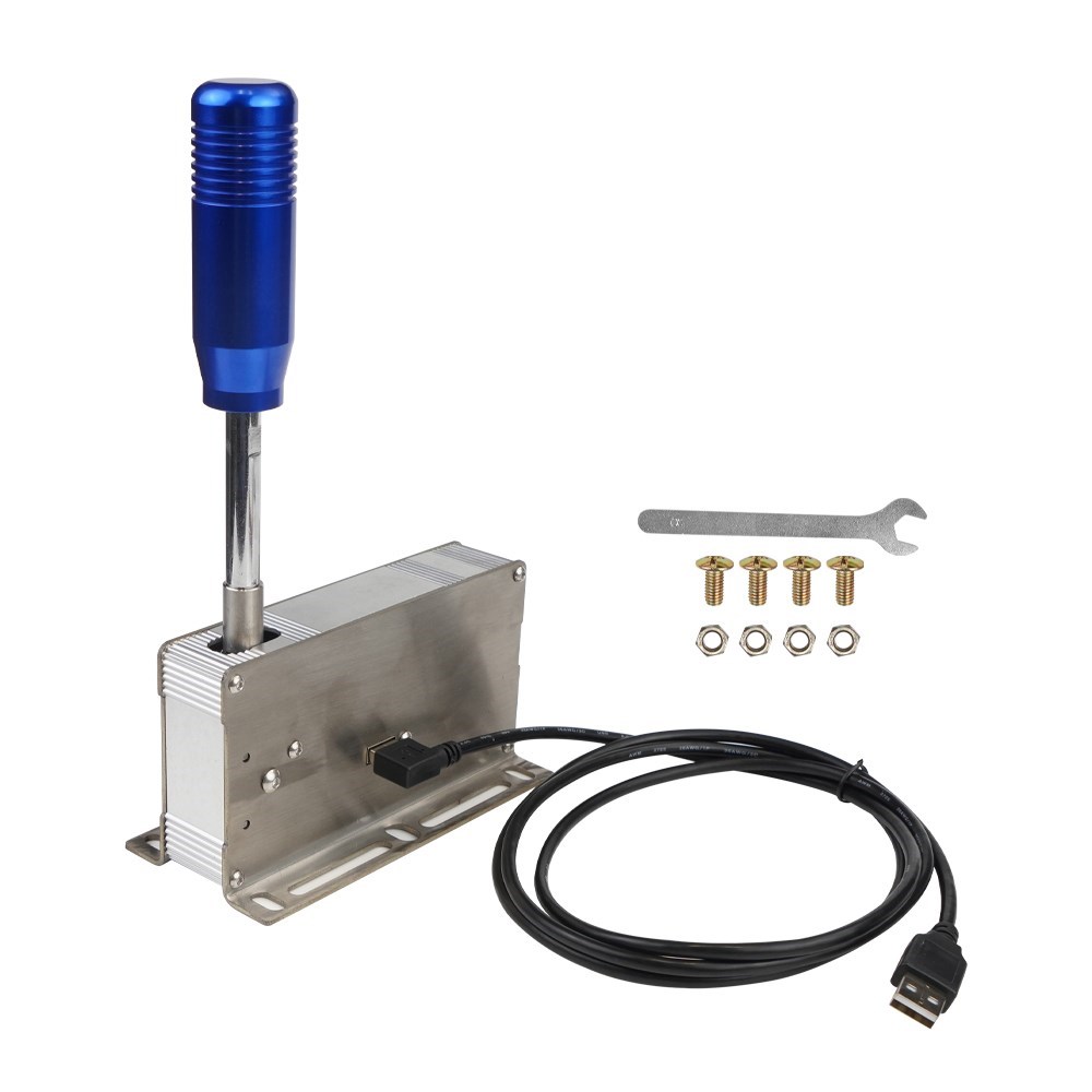PC USB Sequential Shifter Gear Shifter For Logitech G25 G27 G29 G920 G923 Thrustmaster T300RS/GT T500 For ETS2 Sim Racing Games: Blue