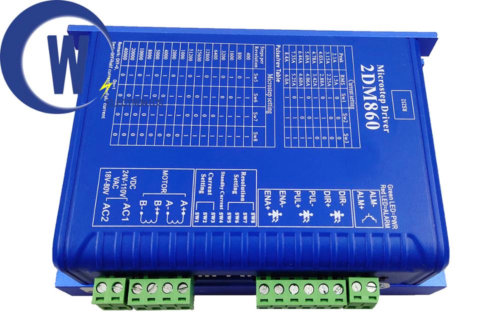 CNC 34/86 two-phase digital stepper motor driver 2DM860 mach3 engraving machine CNC system stepper motor driver