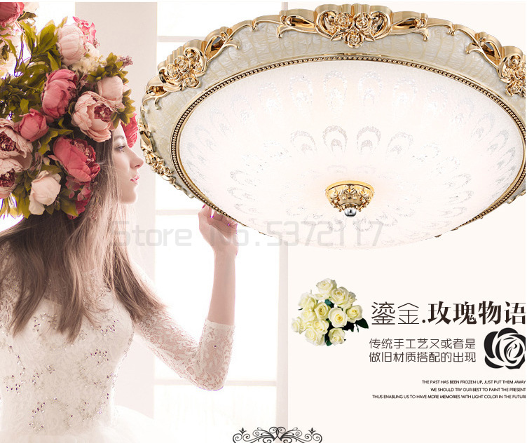 Europese Plafondlamp Slaapkamer Ronde Eenvoudige Woonkamer Lamp Led Balkon Gangpad Restaurant Lampen WF527435