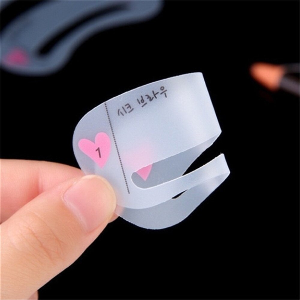 1 Set Reusable 8 In1 Eyebrow Shaping Template Helper Eyebrow Stencils Kit with Grooming Eyebrow Stencil Kit Eyebrow Makeup Tools