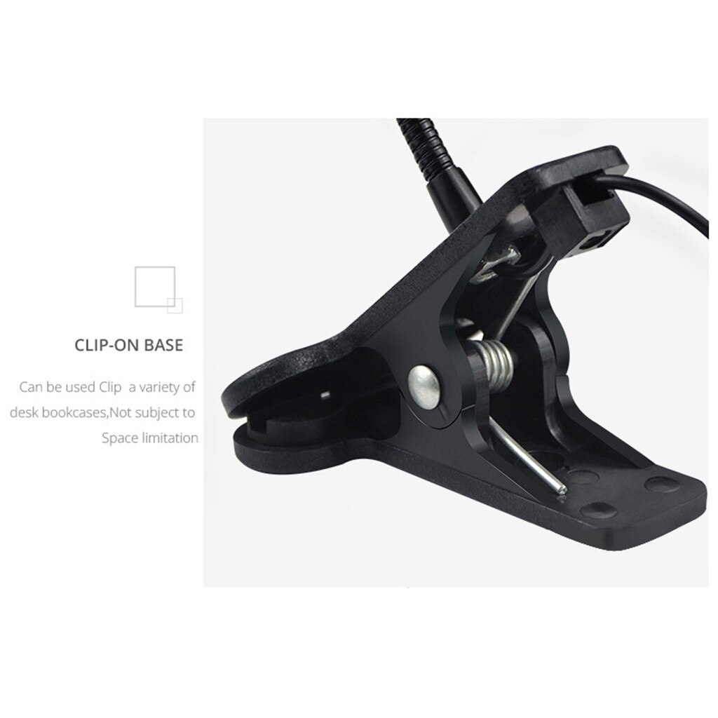 Flexibele Led Tafellamp Usb Bureau Houder Clip Bed Studie Leesboek Voeden Lamp Tafel Licht Draagbare Mini Boek Lezen licht