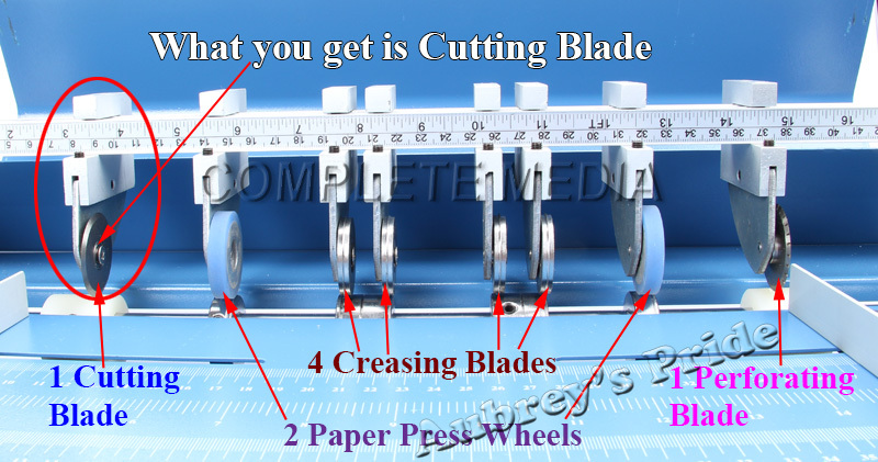 1Pc Van Perforeren Blade Geen Frame Wiel Van Blauwe Elektrische Kreuken Snijden Perforator 3 Functie Machine Cutter
