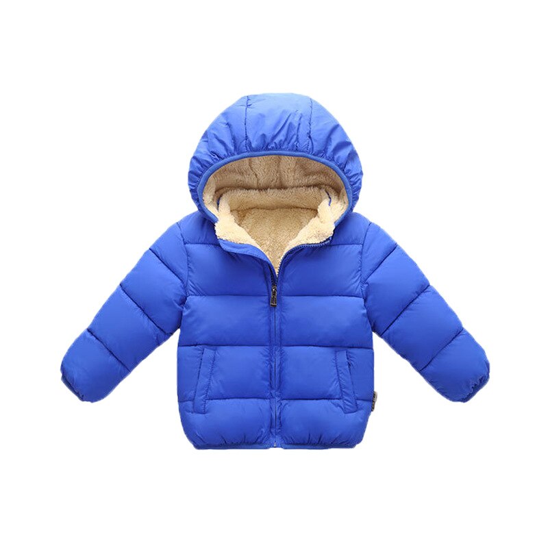 Baby Coat Boys Winter Jackets For Children Autumn Winter Thicken 5 Colors Warm Outerwear Detachable Hooded Infant Coats Snowsuit: Blue / 1T