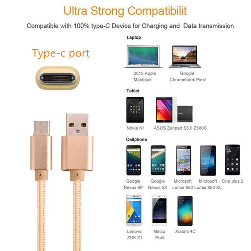 Type c-oplaadkabel en reislader voor de eu voor samsung  a9 star note 9 8 huawei nova 3 p20 pro, nokia 6.1 plus, oneplus 2, 2, 5t 6 5 3t 3