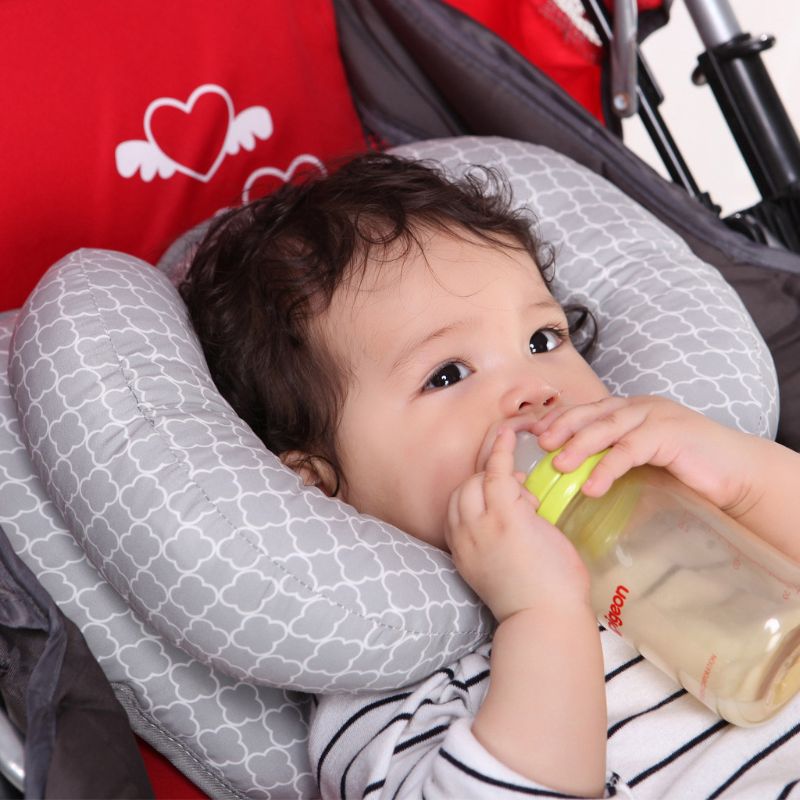 U form banankudde för baby kidstravel bilbarnstol mjuk hals nackstöd kudde  u50f
