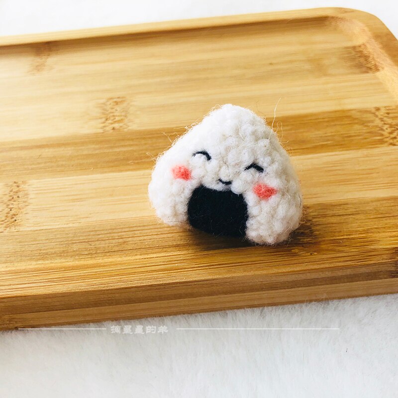 Kit de costura de lana de Sushi japonés, fieltro de lana, aguja de fieltro, colgante, artesanía, artesanía, bricolaje, hecho a mano