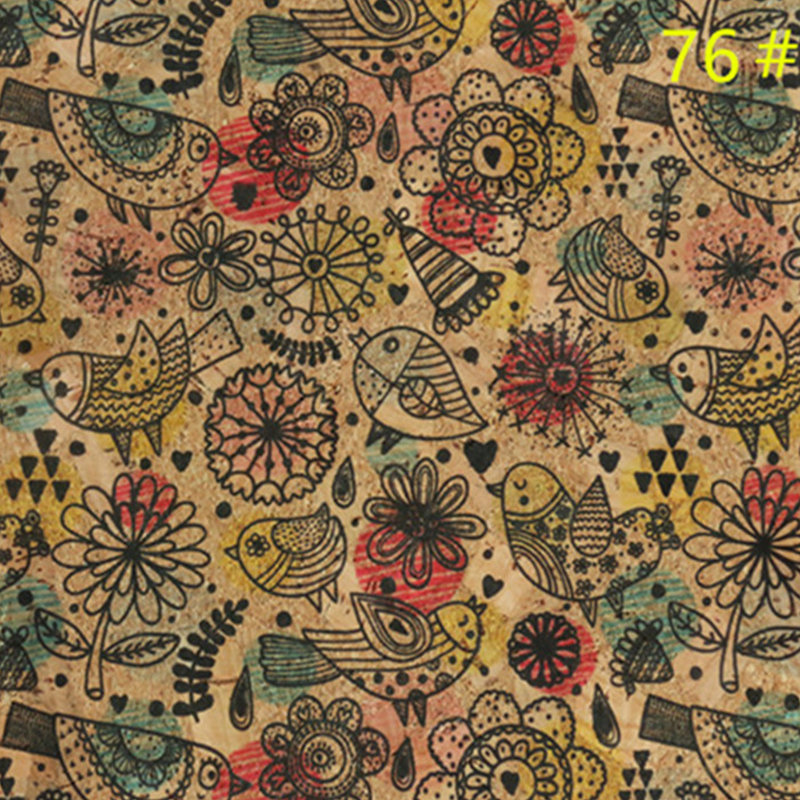 100 x135cm Umwelt Freundliche Natürliche Kork Druck Leder Stoff Gepäck Handtasche Holzmaserung Dekorative Stoff: 76