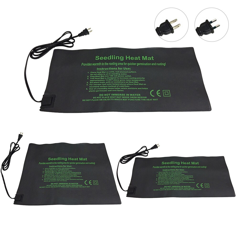 Esterilla calefactora para plantas de 52x24cm, 110v/220v, manta eléctrica para plántulas, almohadilla calefactora hidropónica resistente al agua, cálida y duradera