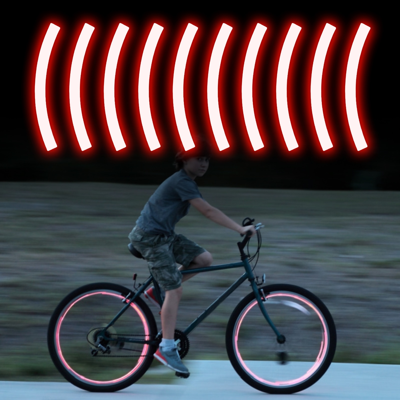 10 st självhäftande reflekterande tejp cykling säkerhetsvarning klistermärke cykel reflektor tejp remsa för bil cykel motorcykel skoter