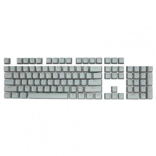 Blank 104 keys ABS layout Thick PBT Keycap White Blue Raindrop color matching keycaps OEM: Grey