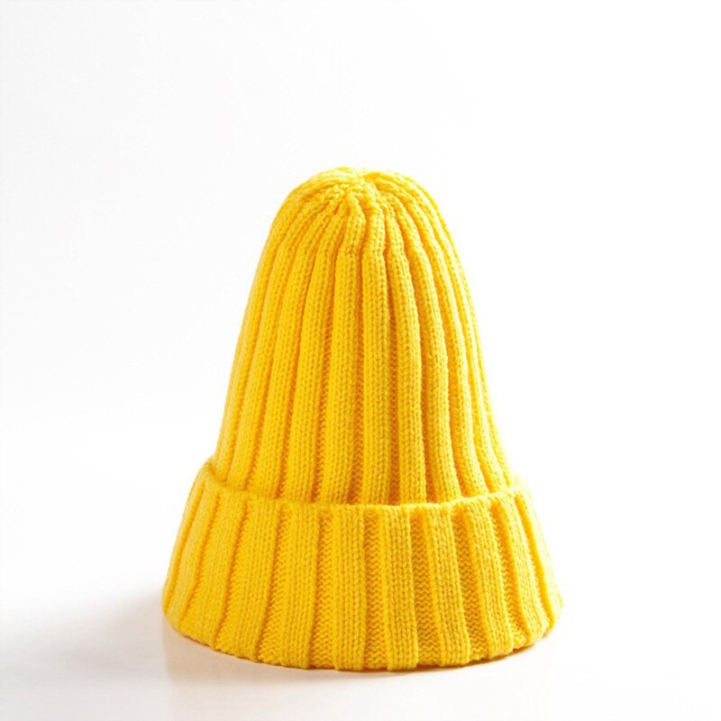 Stickad baby turban mössa varma ullkepsar mjuk mössa för barn flickor pojkar nyfödd elastisk småbarn spädbarn vinter huvudbonader: 12