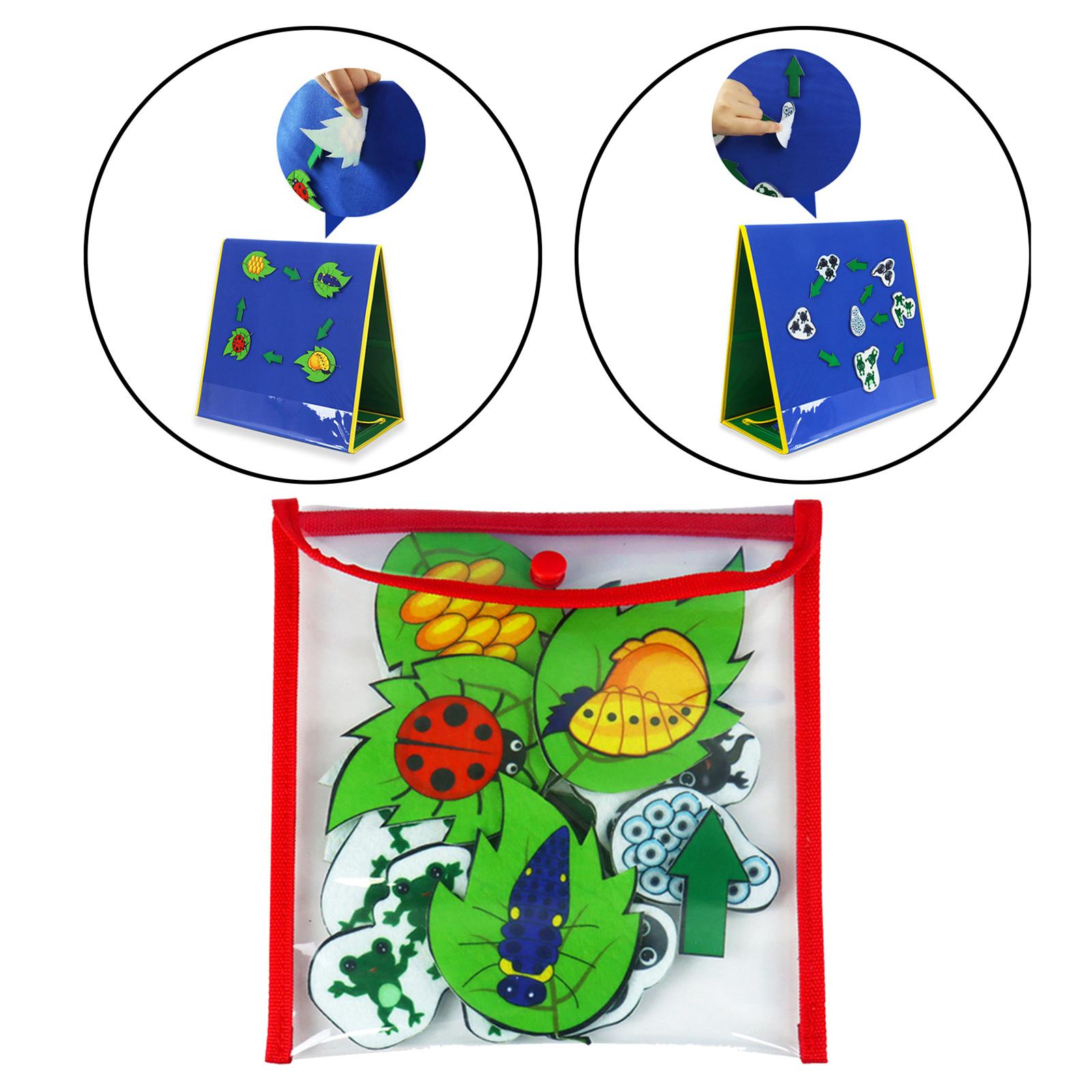 Foldable Felt Flannel Board Freestanding Felt Board for Classroom Preschool