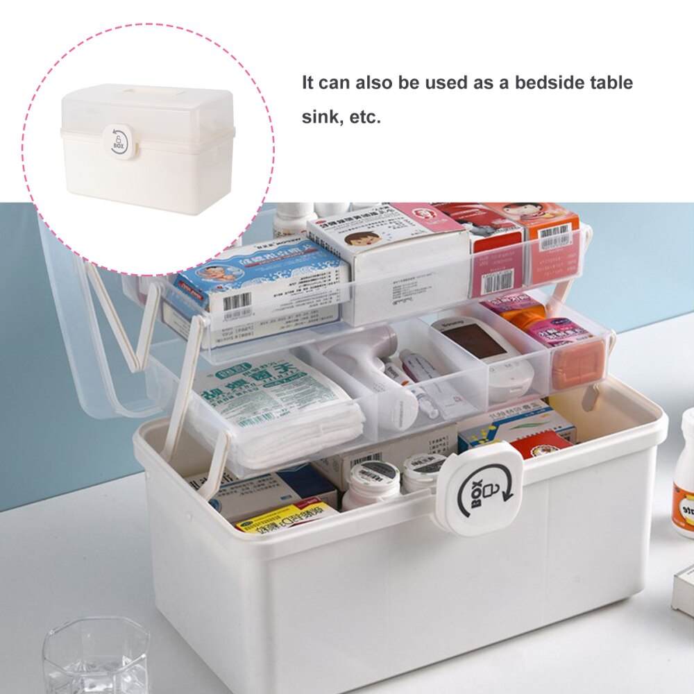 1 Pc Medicine Container Medicine Storage Organizer Medicine Holder Medicine Box for Medicine Storage Room