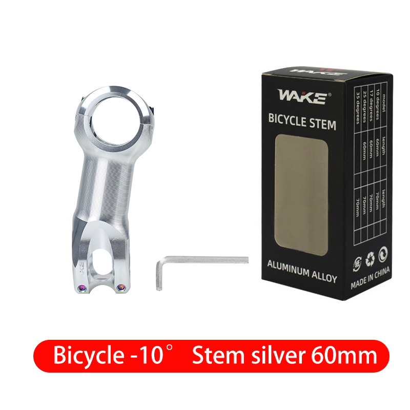 Wake Road Bike Bicycle Accessories Stem Handlebar Stem 31.8mm 10 Degree Aluminum Alloy Lightweight for Cycling Silver Stem: Orange