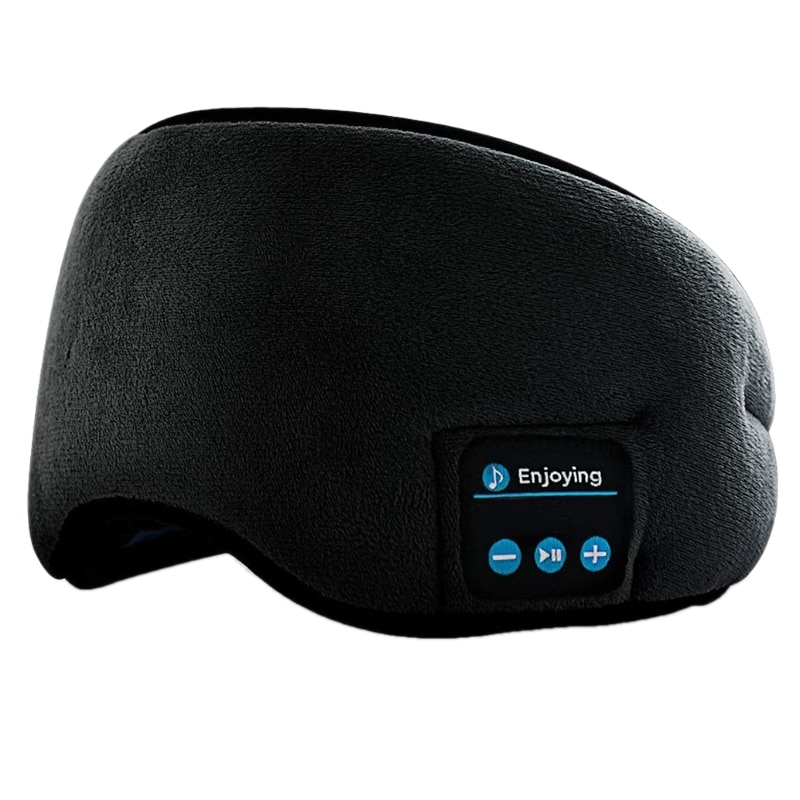 Slaapkoptelefoon bluetooth oogmasker, draadloze bluetooth 5.0 koptelefoon muziek reis slaapkoptelefoon slaapmasker: Default Title