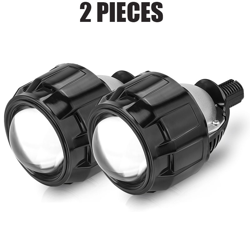 Halo Angel Eyes Lens Projetor, Faróis de carro Retrofit, 2.5 Polegada, 80mm, alta, feixe baixo, bi luzes LED, H4, H7, 9005, HB3, 9006, HB4: Verde exército / Azul profundo